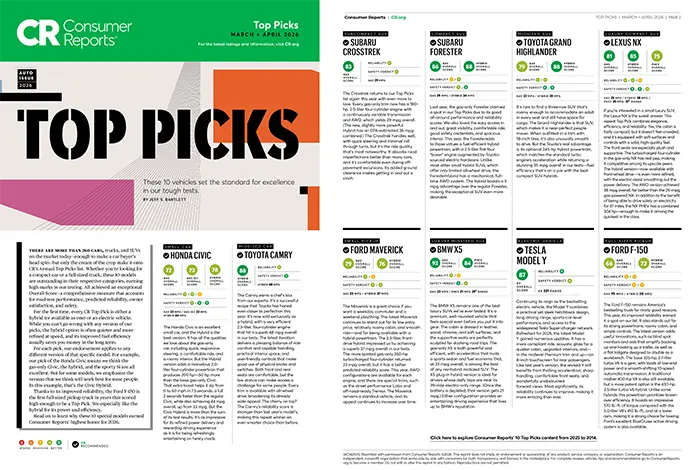 Consumer Reports Top Picks | SubaruDemo2 in Hillsboro OR