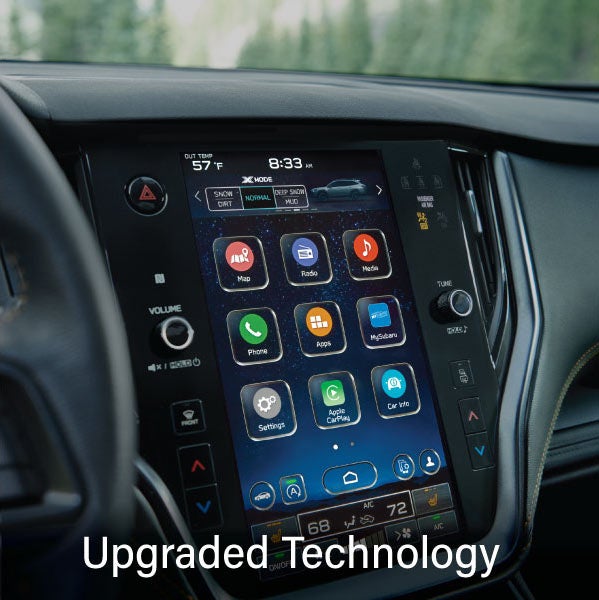 An 8-inch available touchscreen with the words “Ugraded Technology“. | SubaruDemo2 in Hillsboro OR